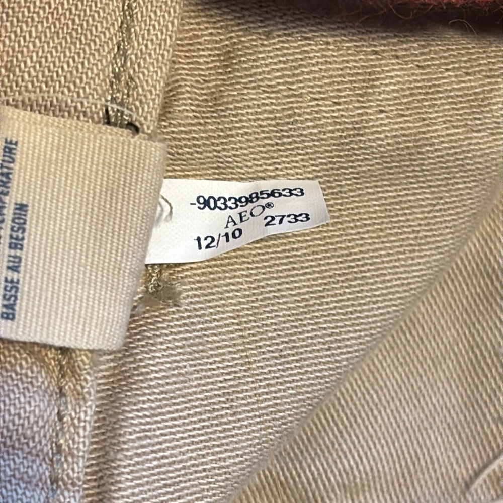 AMERICAN EAGLE KHAKI UTILITY SZ4 9466-M BUTTON FLAP POCKETS - Picture 4 of 12